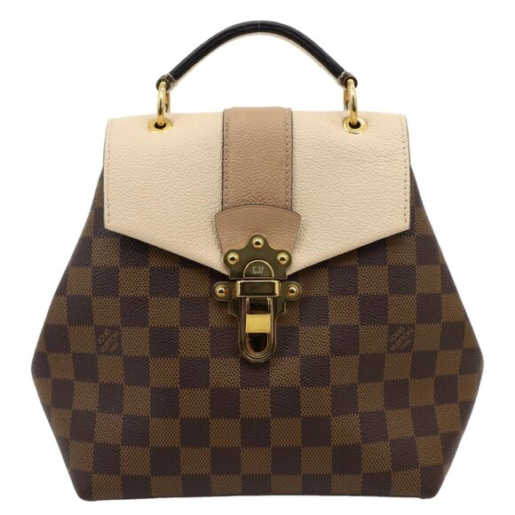 Louis Vuitton  Clapton Damier Ebene Backpack Bag Beige - Picture 1 of 12